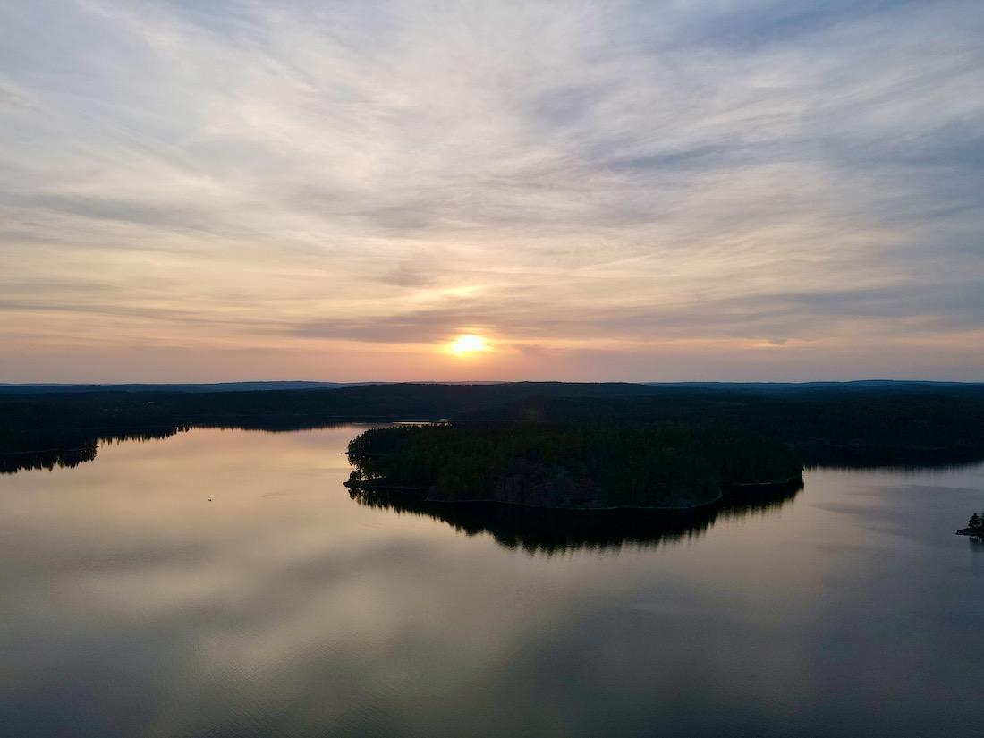 Das Värmland - in Scheden geht die Sonne unter
