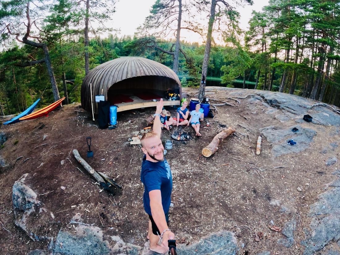 Thomas ist mega happy über diesen schönen Platz