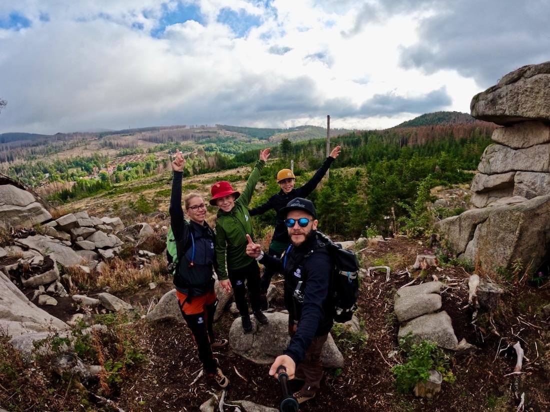Fravely in den Granitfelsen vor Schierke