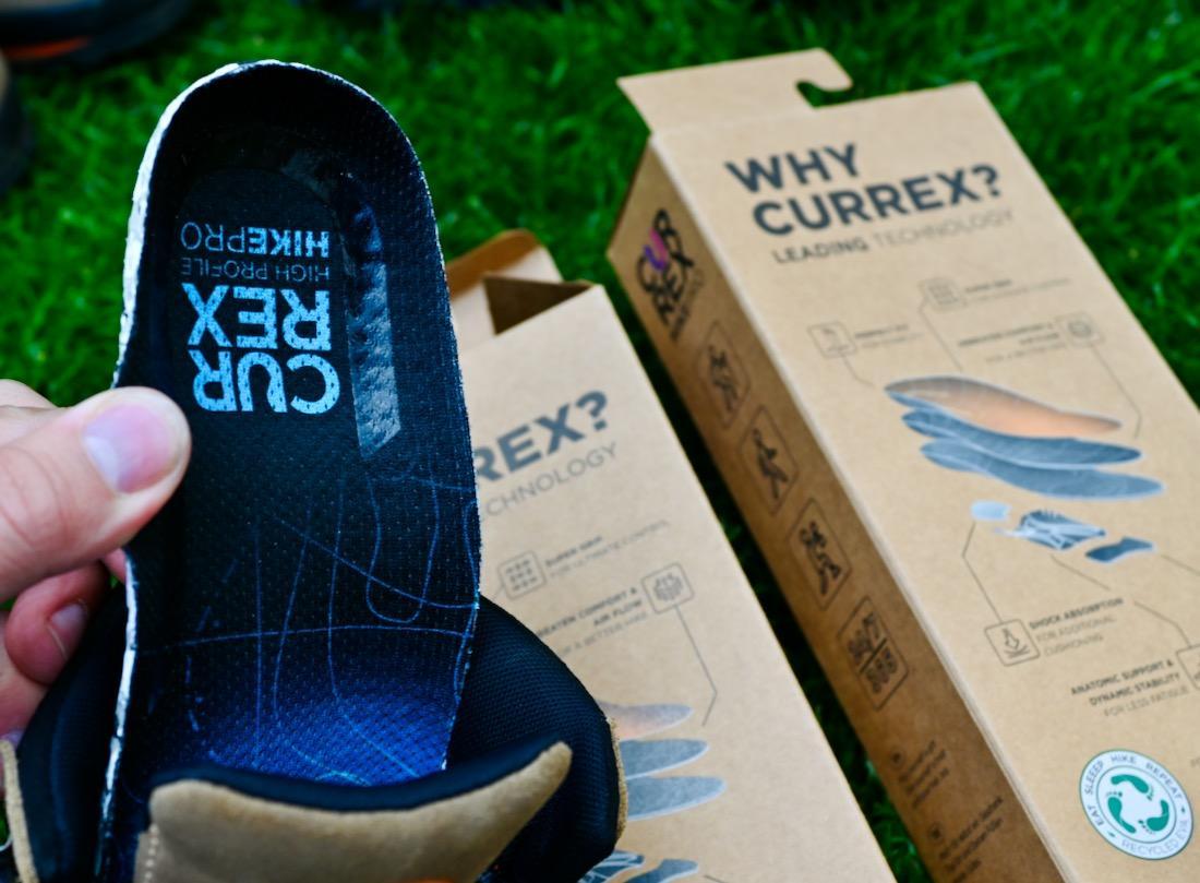 Currex Hike Pro in den Schuh stecken
