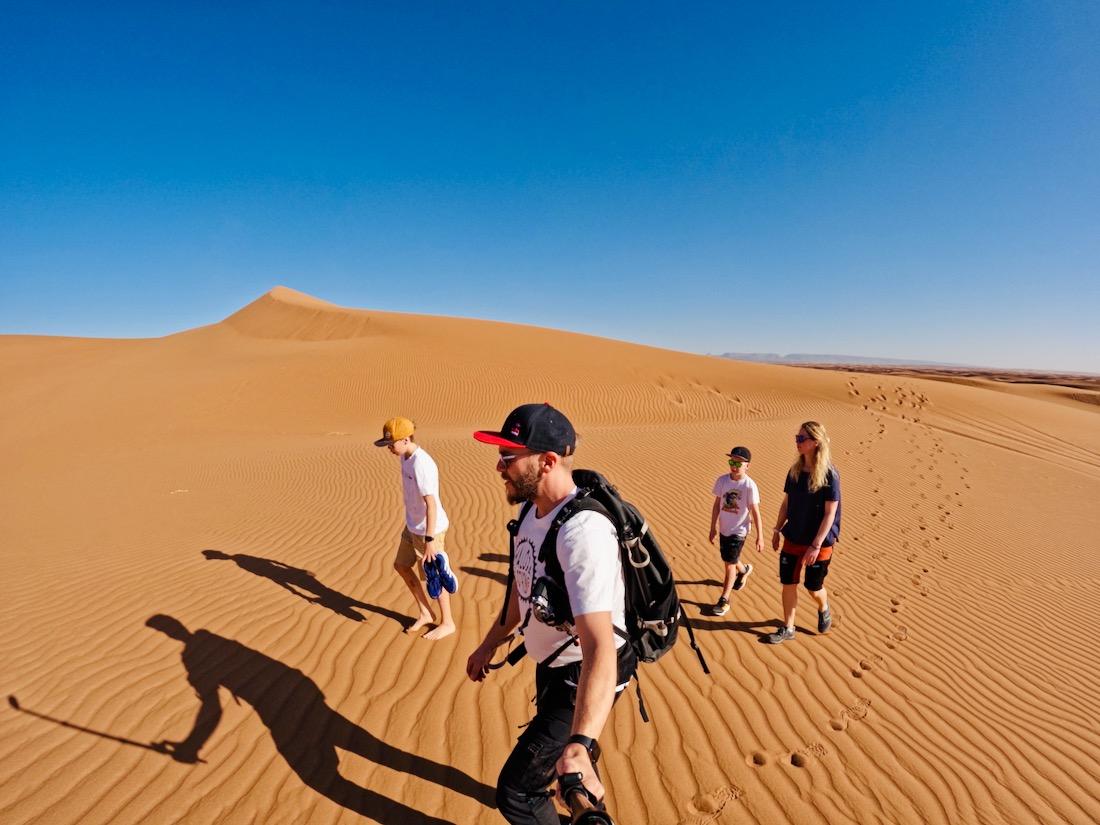 Fravely beim Sahara Trekking