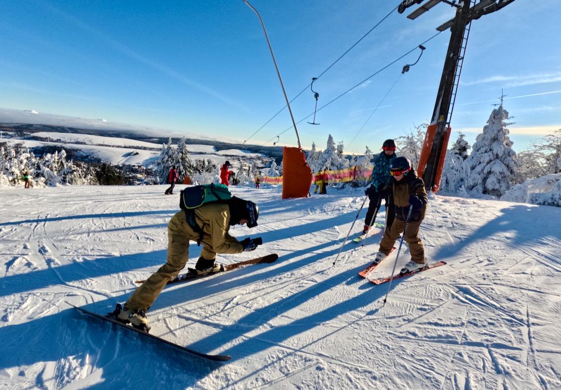 Steven von mushroom-productions macht Fotos mit uns