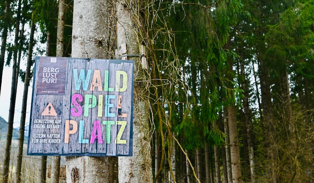 Der Waldspielplatz im Hotel Gassner