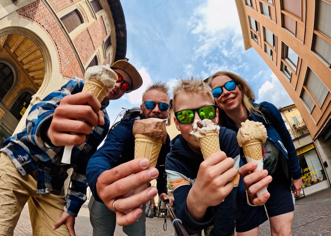 Ein Eis für Fravely in Rovereto