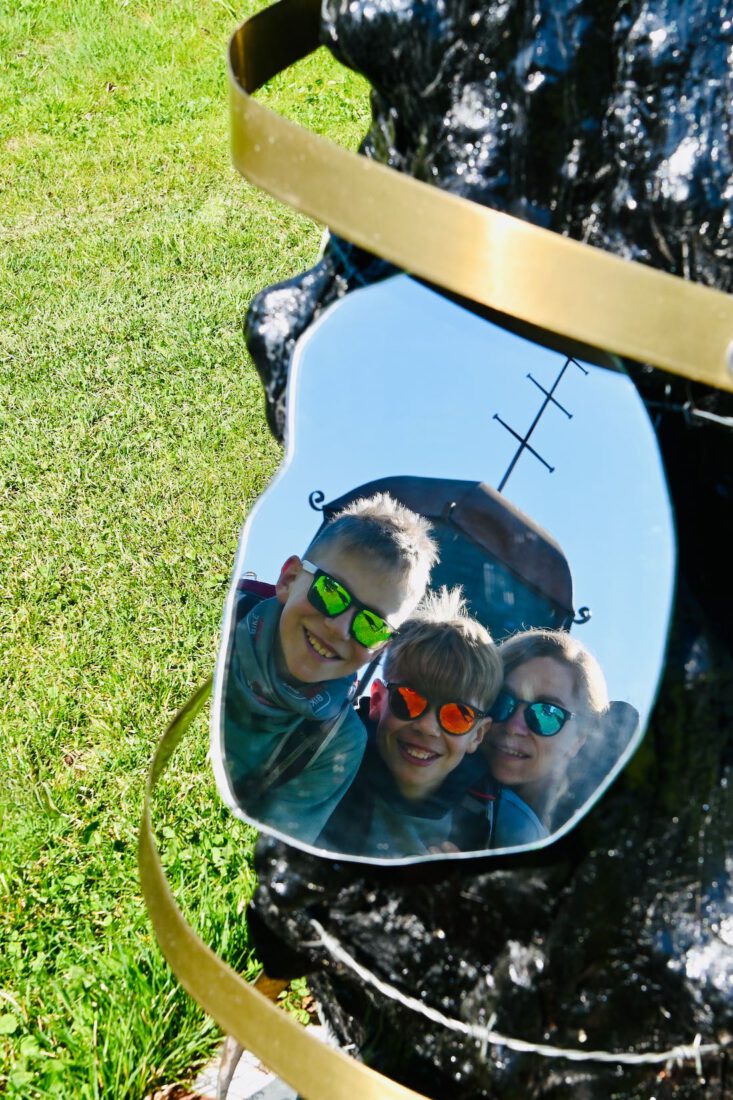 Fravely im Spiegel auf dem Kränzelhof