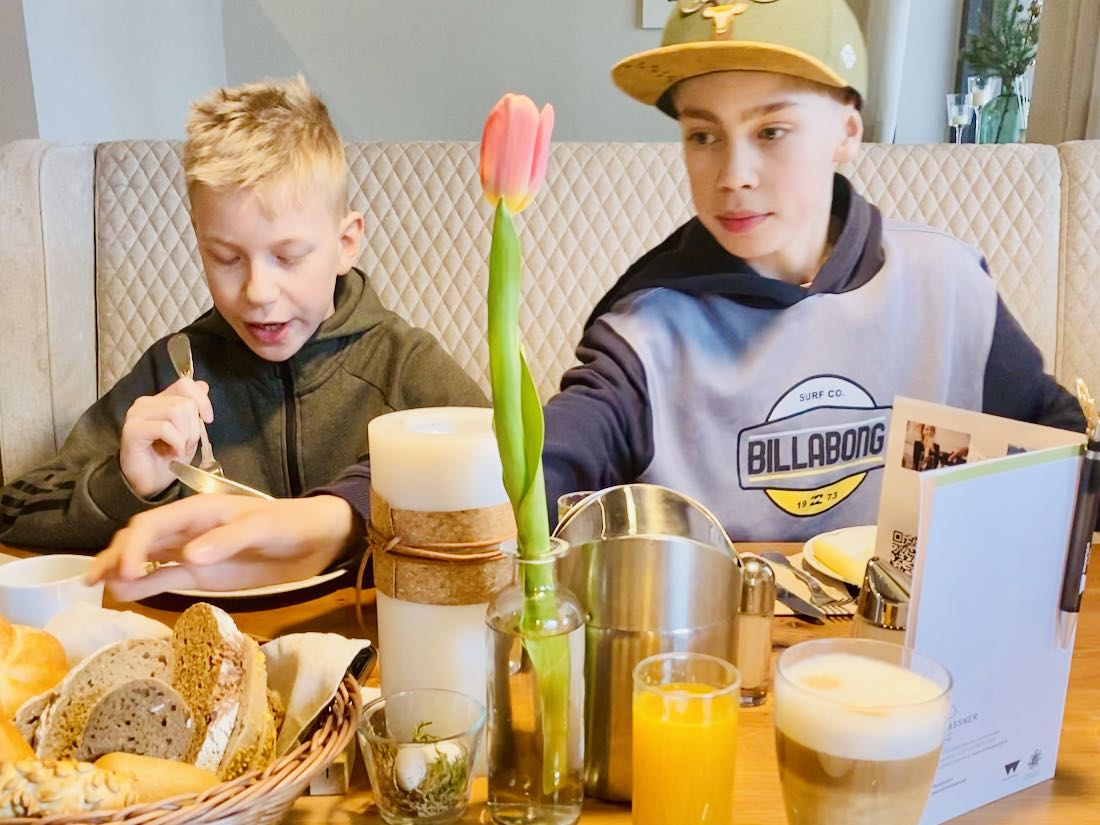 Frühstück im Hotel Gassner