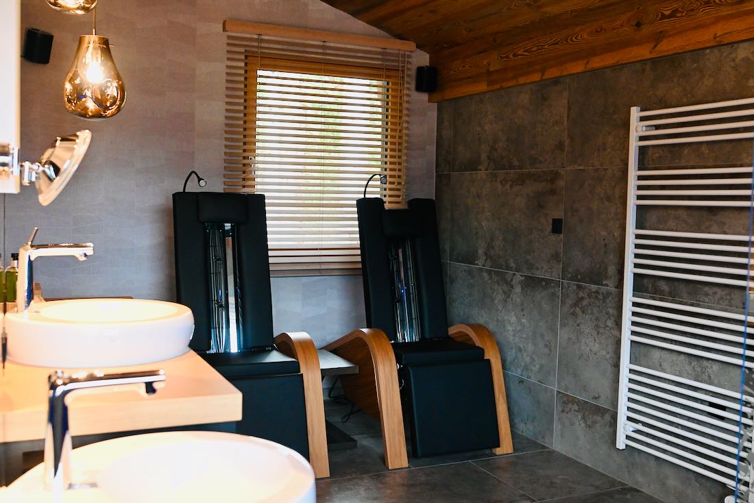 Spa-Bereich im Baumhaus