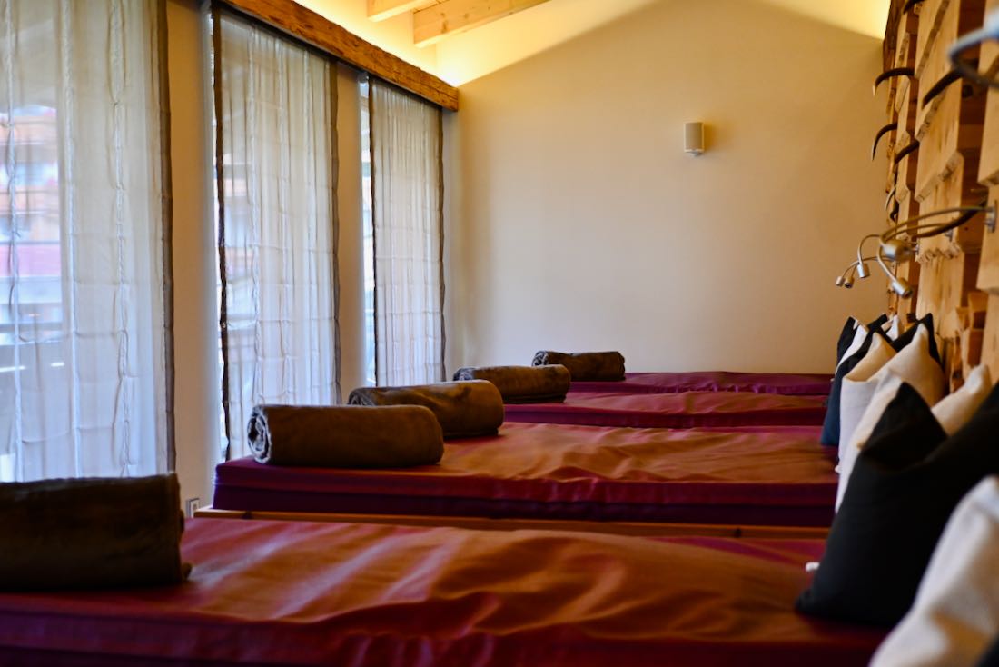 Der Ruheraum im Saunabereich des Hotel DIE SONNE