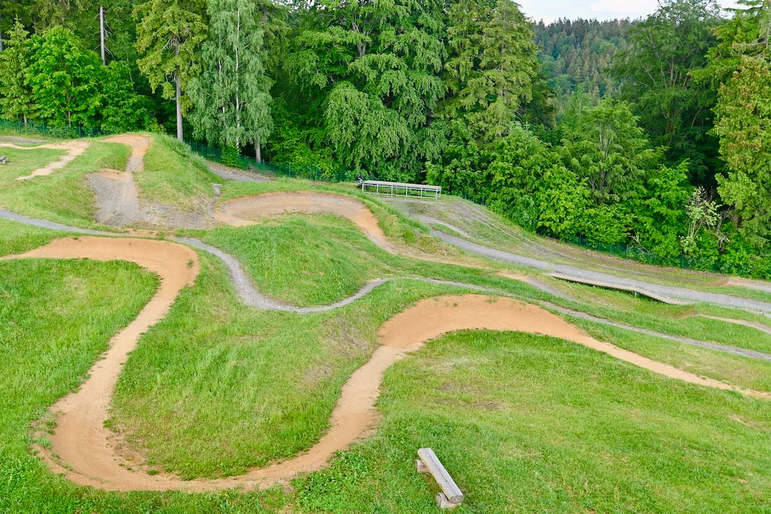 Der Trailpark in der Bikewelt Schöneck
