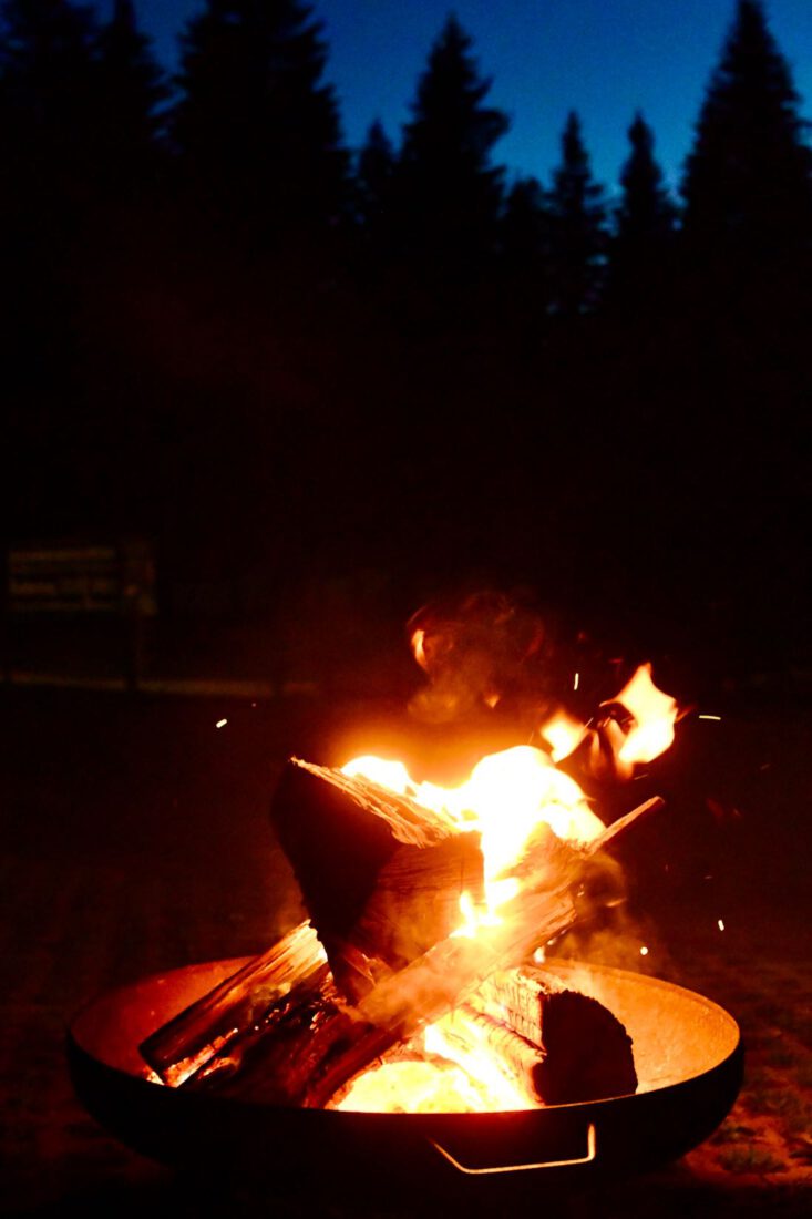 Lagerfeuer auf dem Rabenberg