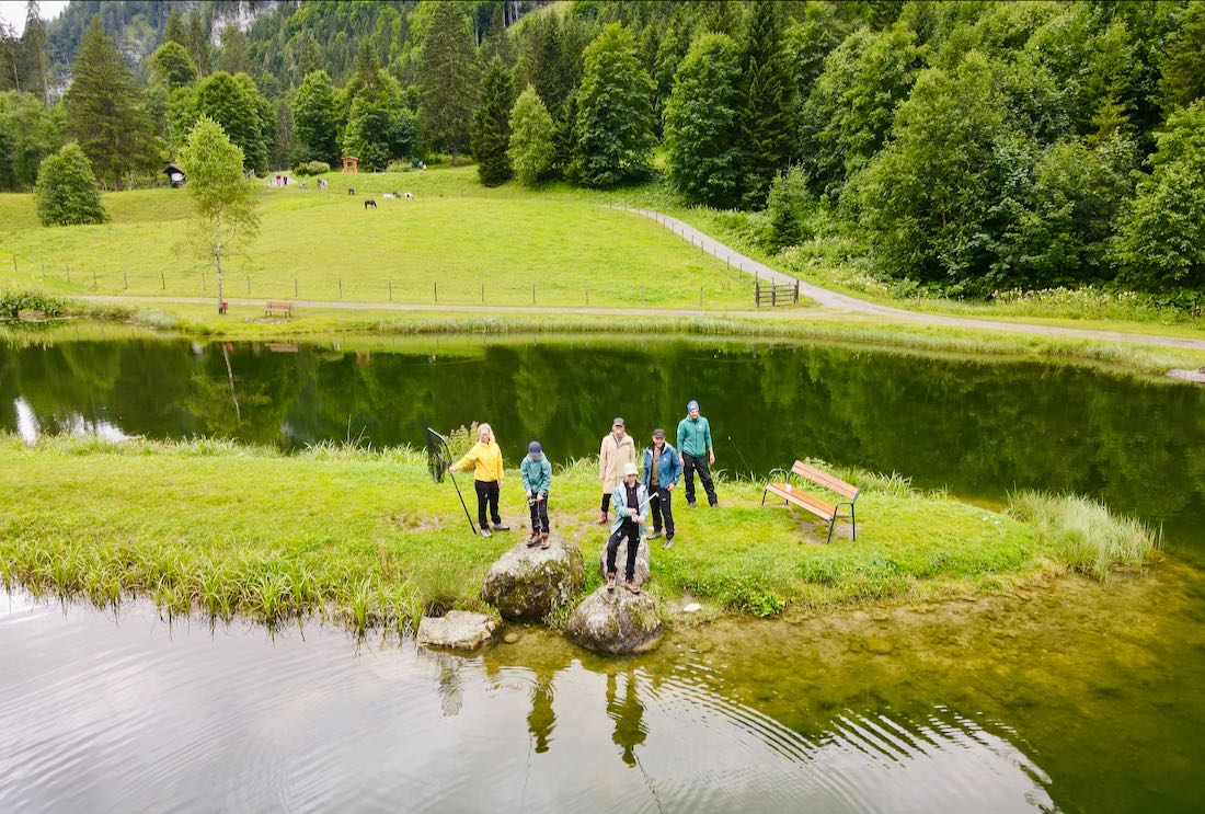 Wir angeln im Wild und Freizeitpark Untertauern