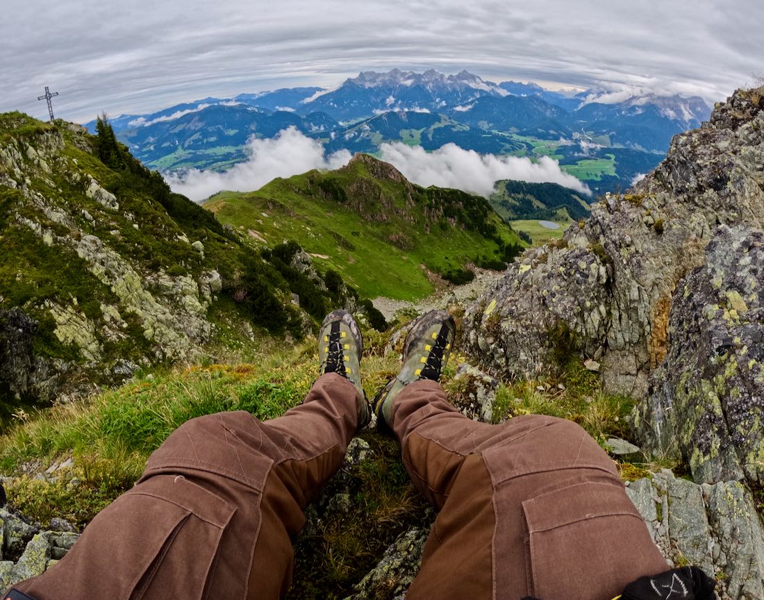 Ein Blick in die Berge von Fieberbrunn