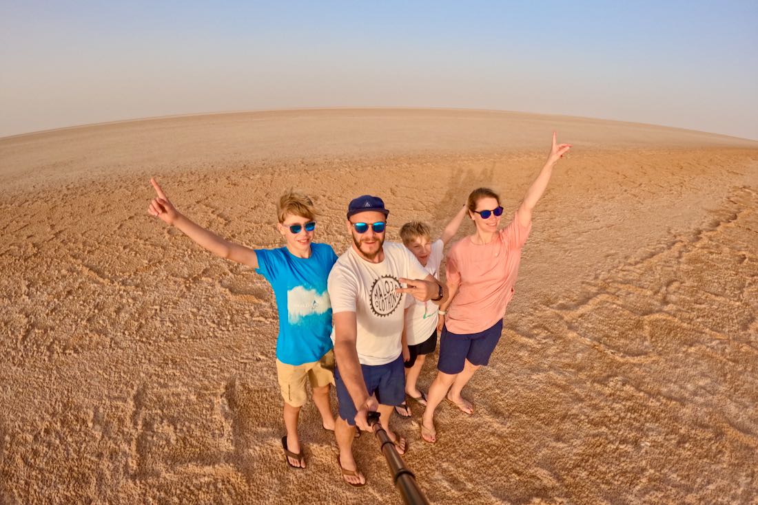 Fravely auf dem Chott el Djerid in Tunesien