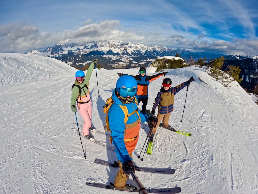 Fravely auf der 4-Berge Skischaukel