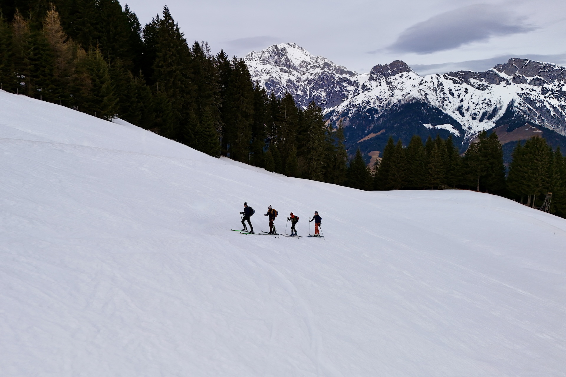Langlauf Skitour und Abfahrt in Saalfelden Leogang Fravely