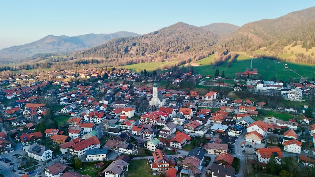 Lenggries aus der Luft