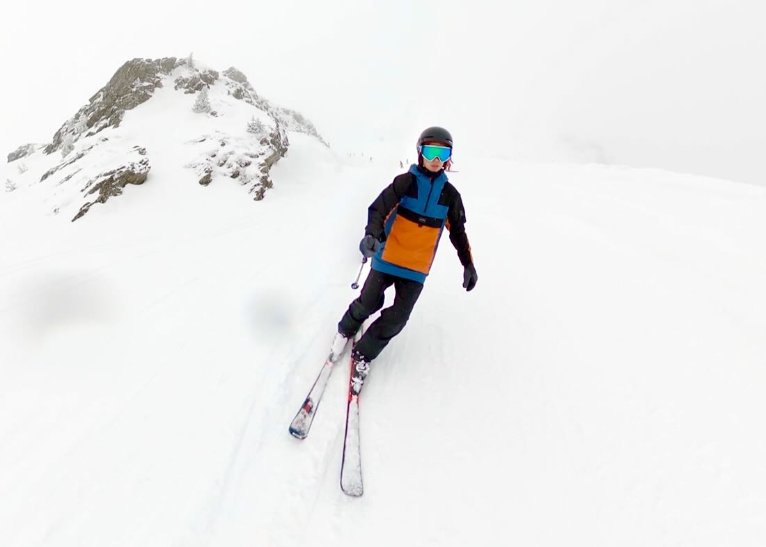 Flo beim Skifahren in Obertauern