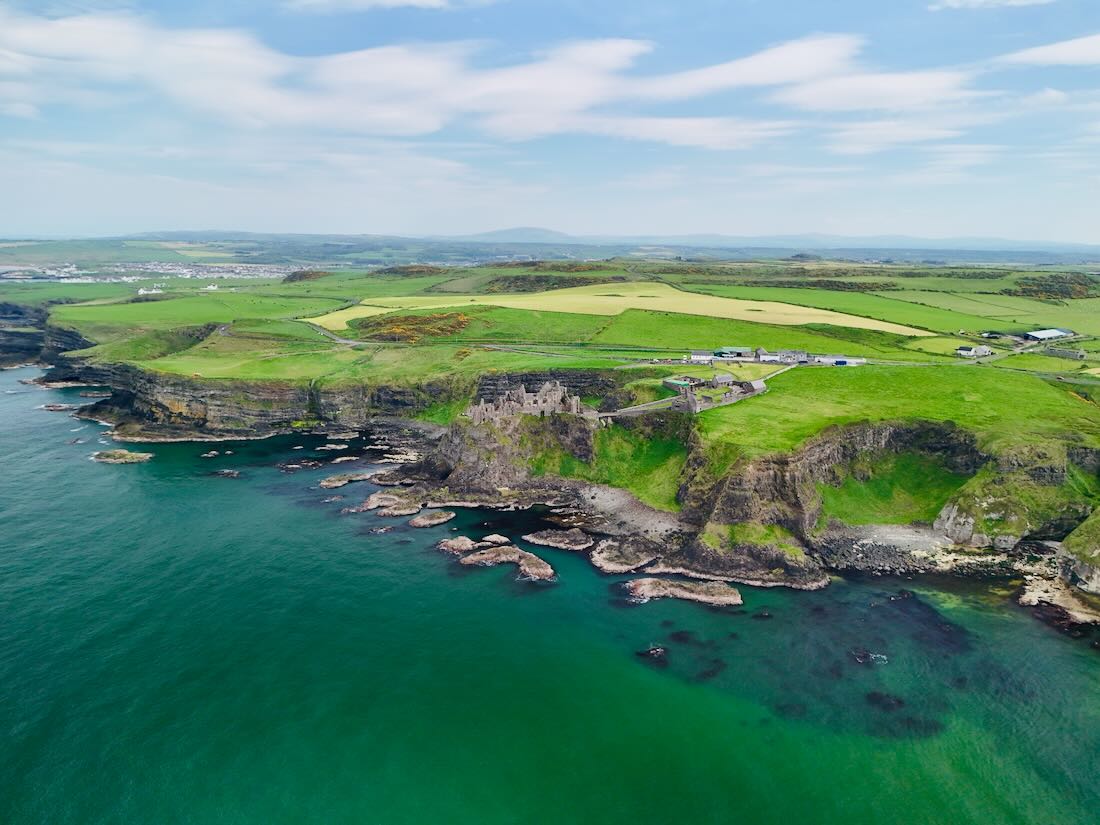 Blick auf das Dunluce Castle