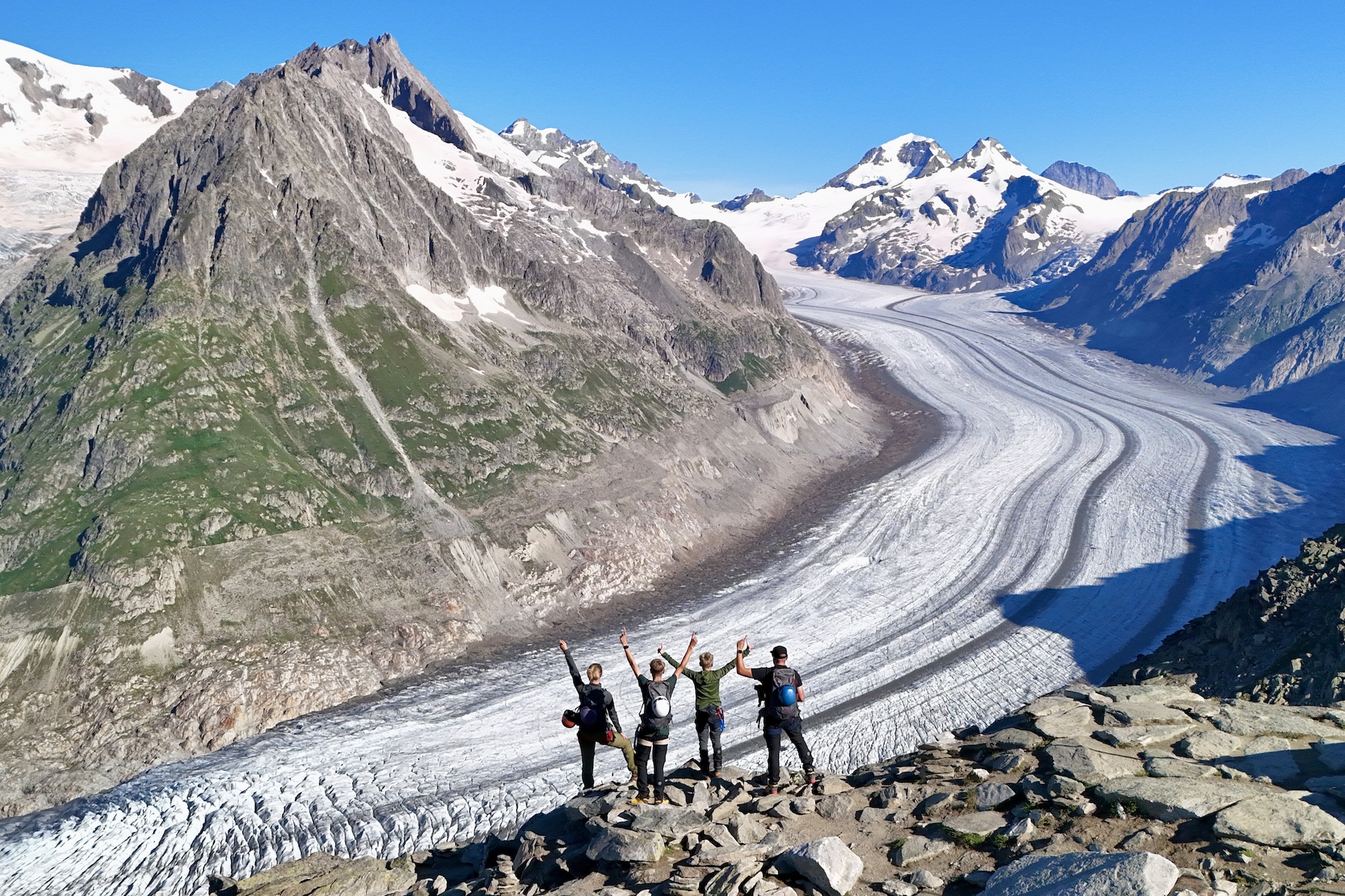 Aletsch Arena - Fravely in den Schweizer Bergen am Aletsch Gletscher