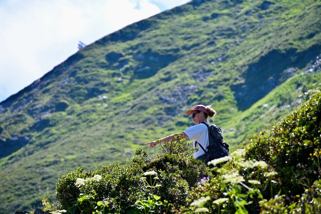 Melanie auf dem Panoramawanderweg