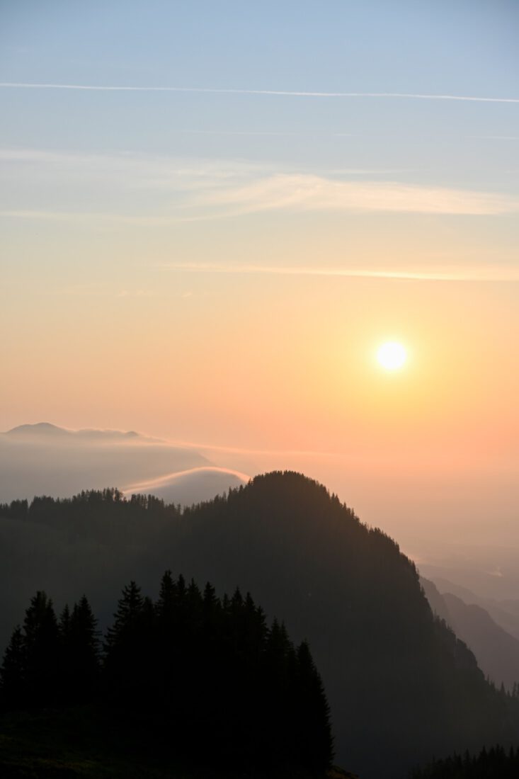 Sonnenaufgang im Rofangebirge