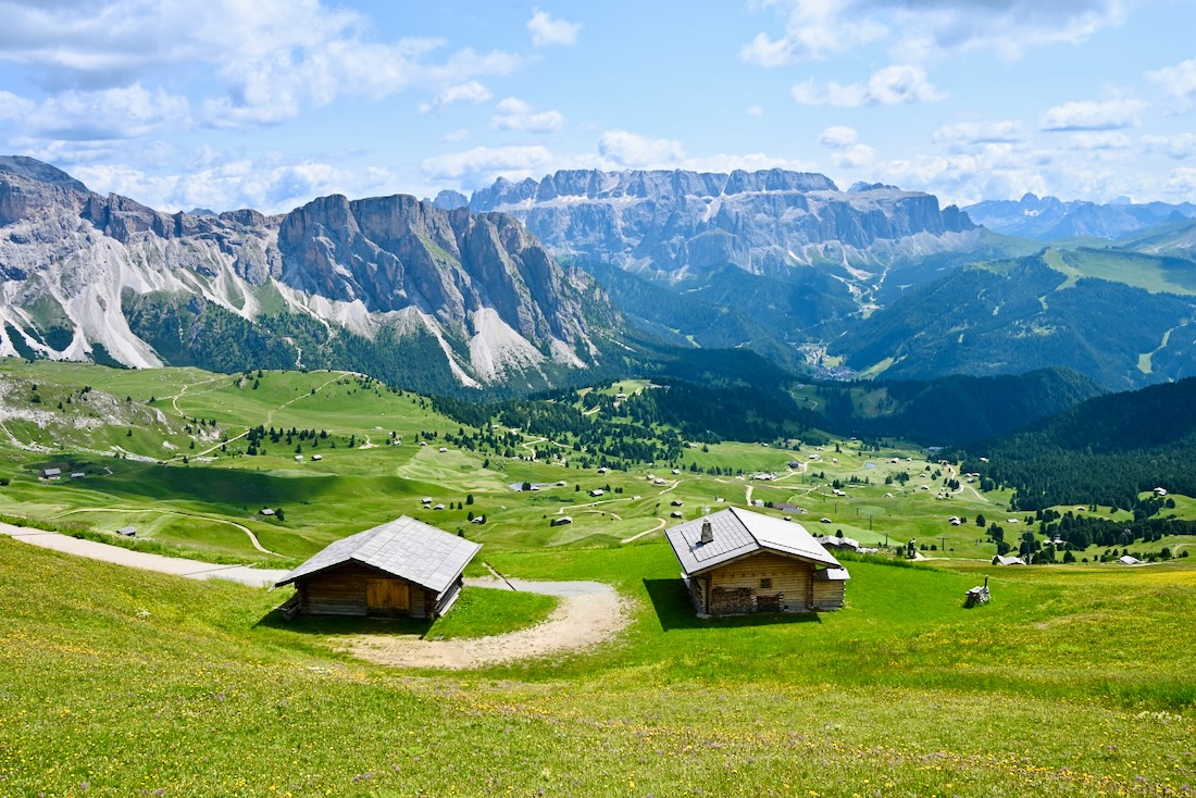 Blick über die Seceda Alm