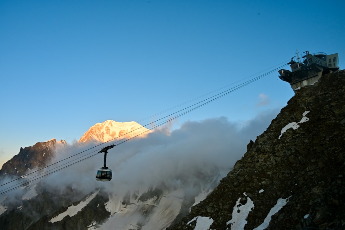 Der Mont Blanc und die Skyway Seilbahn