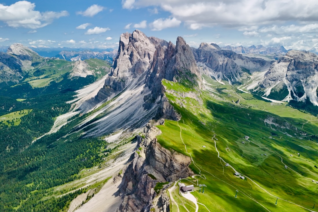 Die Seceda in den Dolomiten