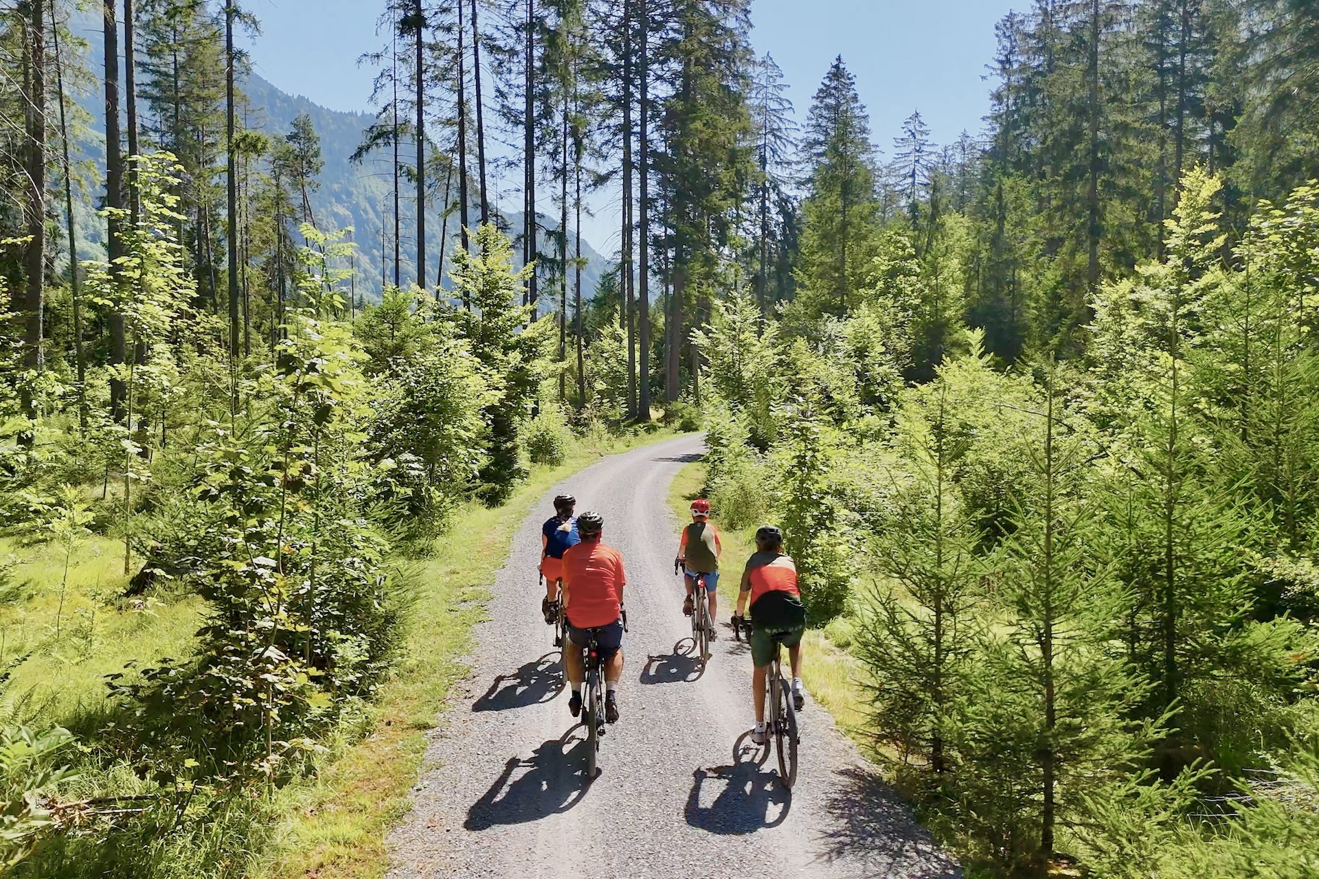 Fravely im Brandnertal auf dem Fahrrad