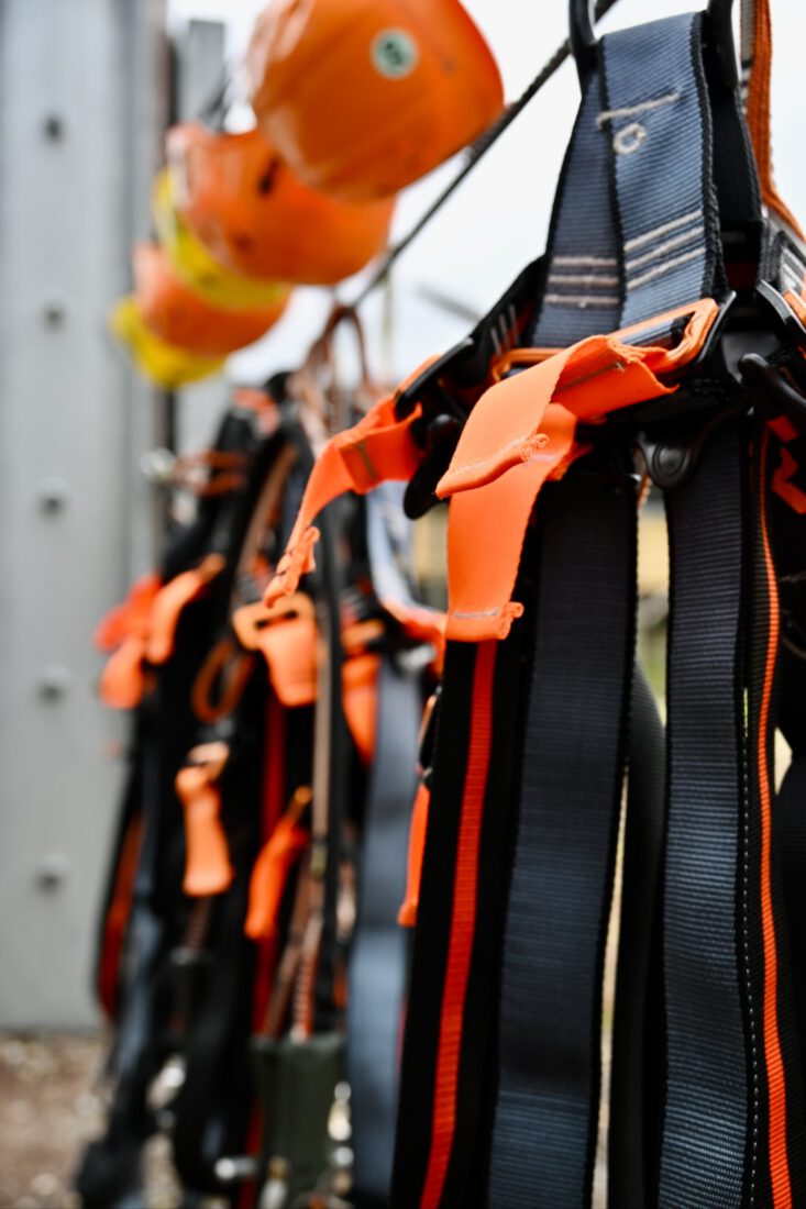 Kletterausrüstung im Kletterpark am Bio-Seehotel Zeulenroda
