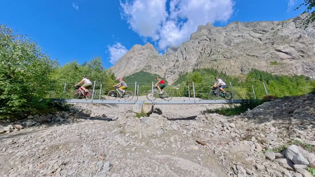 Fravely graveln am Mont Blanc