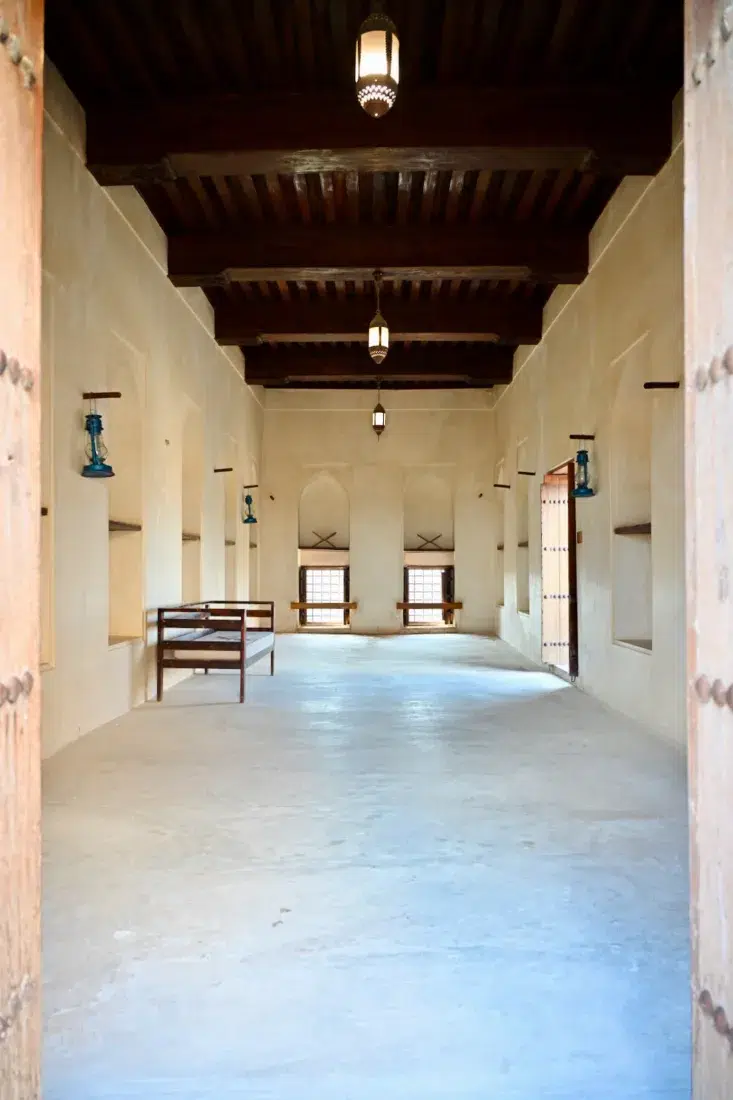 Zimmer der Festung Jabrin im Oman