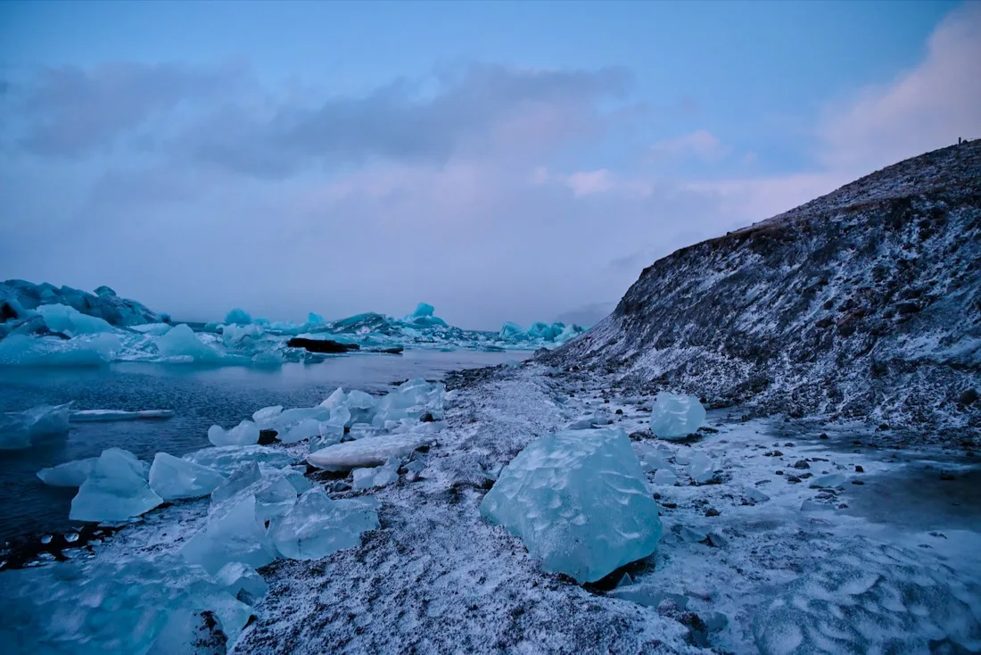 Die Jökulsárlón Glacier Lagoon in Island