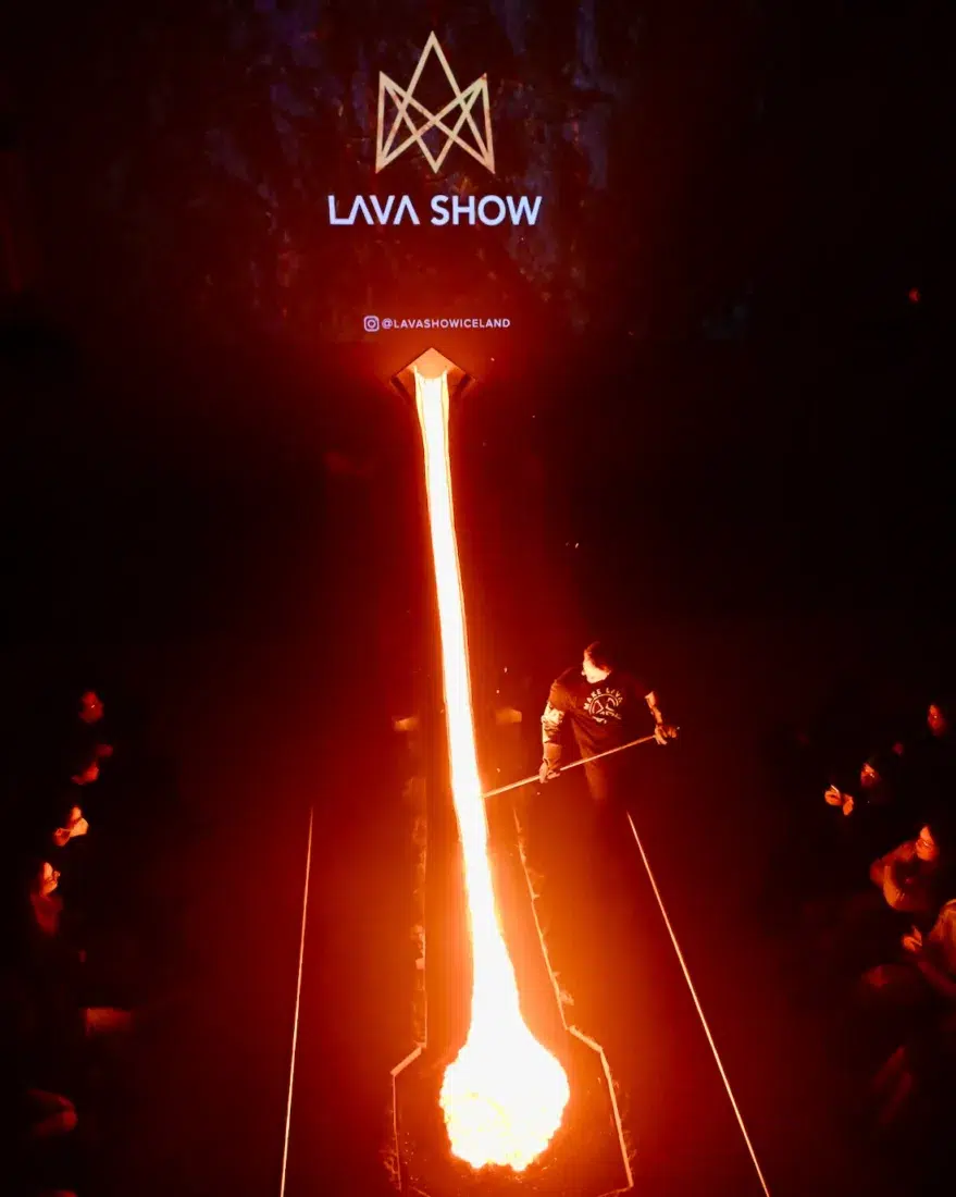Die Lavashow in Reykjavik