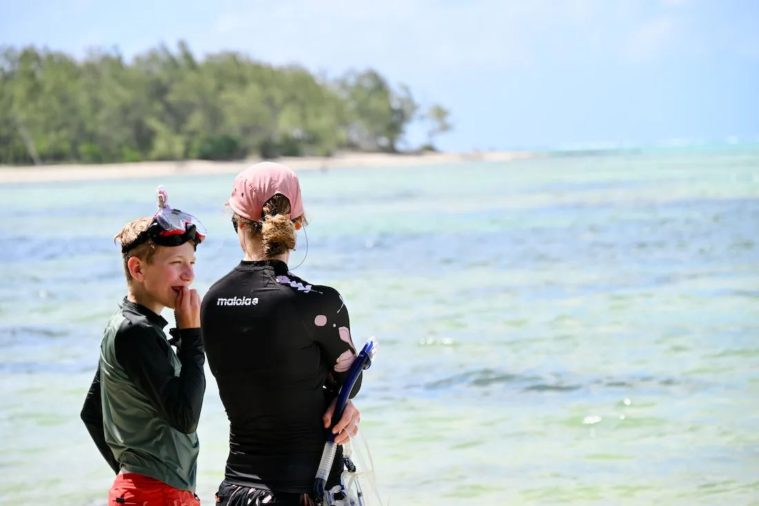 Ben und Melanie auf der Ile Aux Cerfs