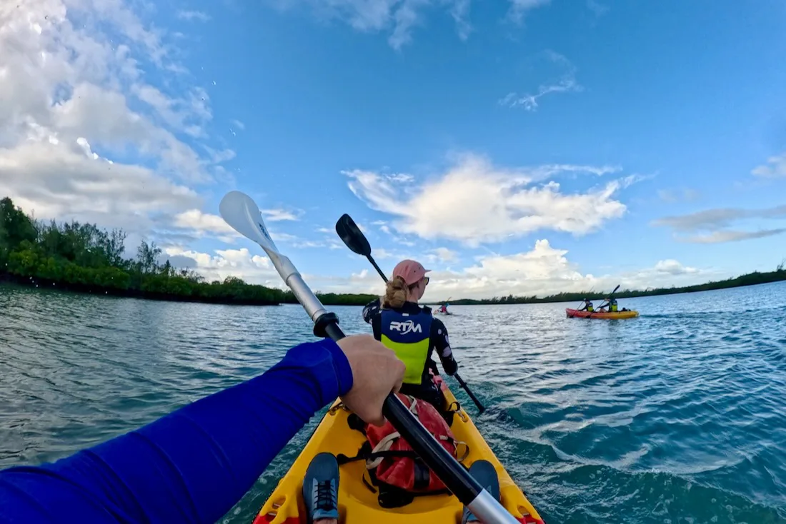 Mit dem Kajak zur Iles D’Ambres