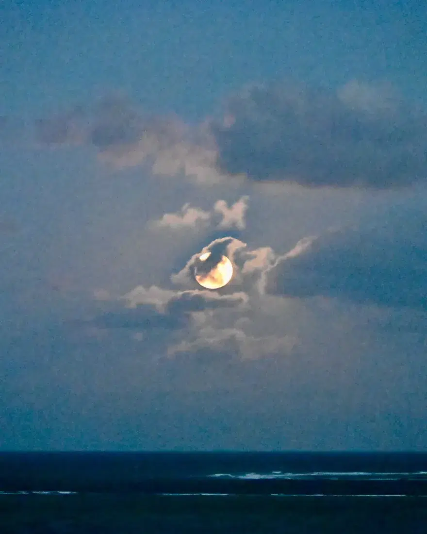 Mondaufgang auf Mauritius