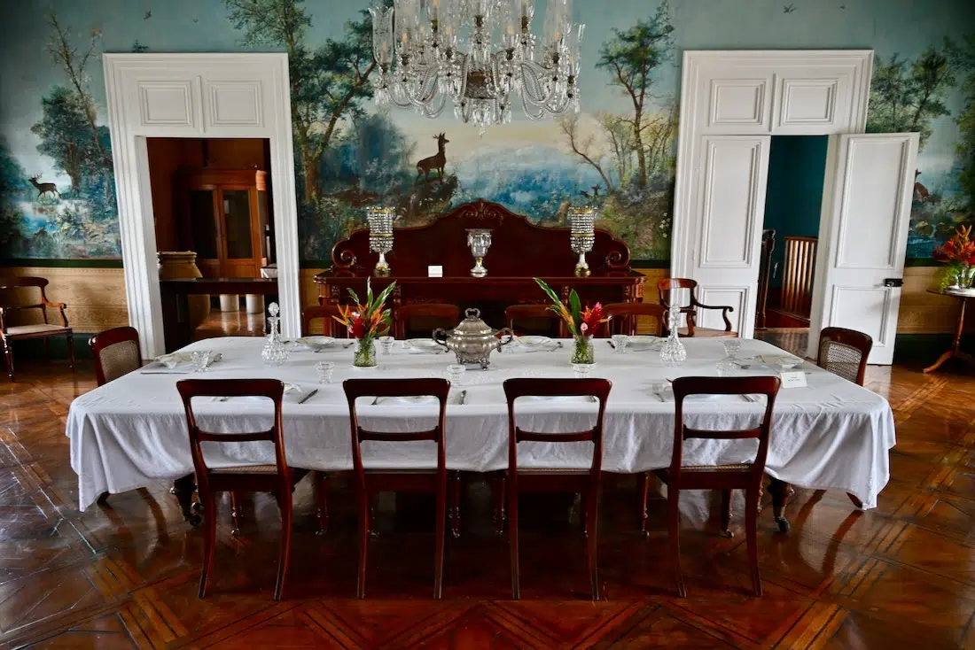 Speisezimmer im Château de Labourdonnais