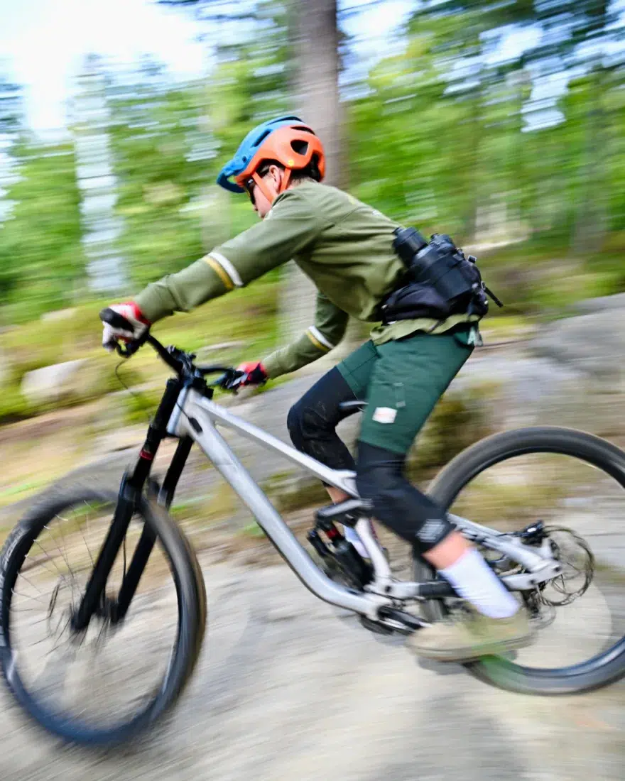 Ben auf dem Trail am Ochsenkopf im Fichtelgebirge