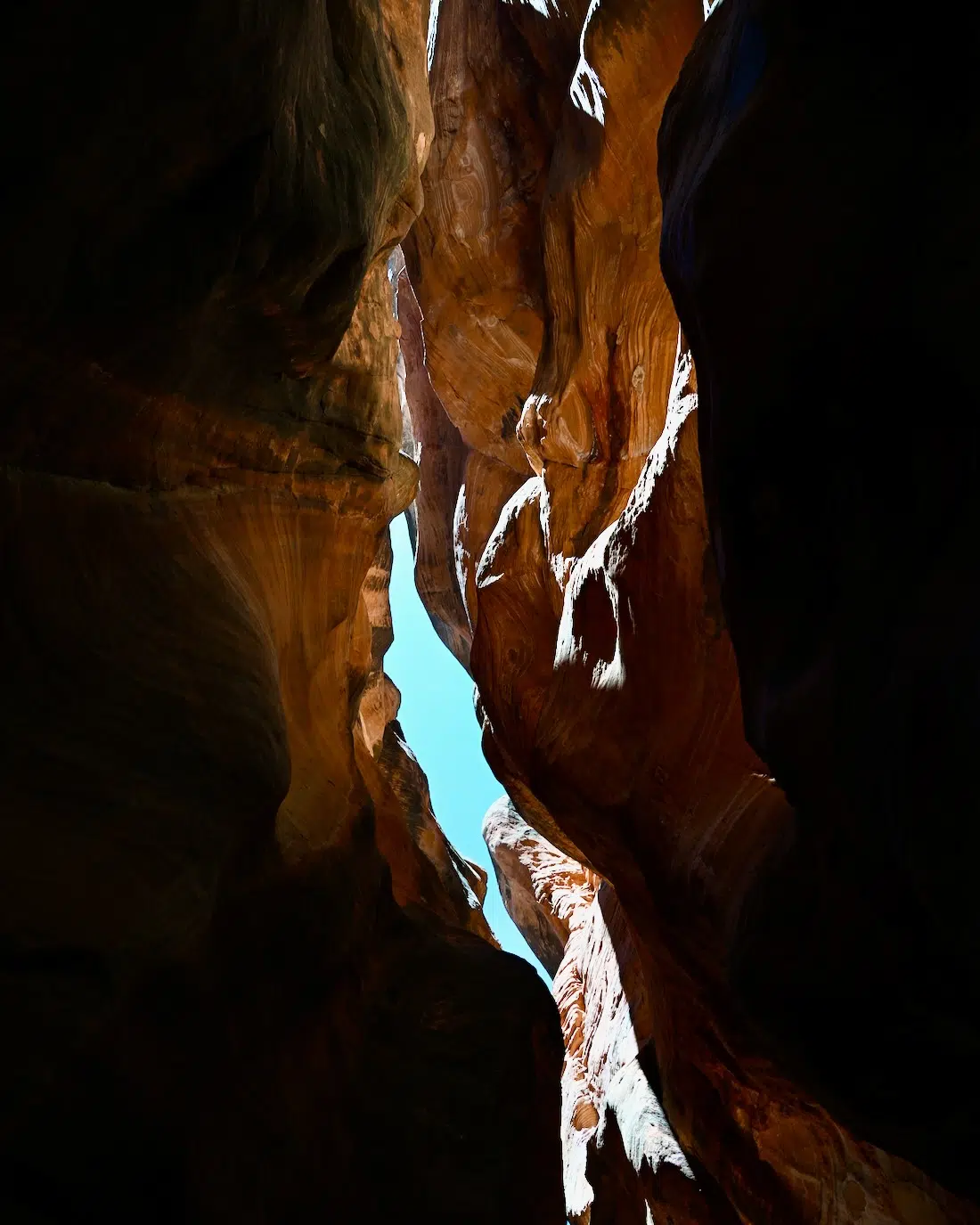 Blick durch den Slot Canyon der Kanarra Falls