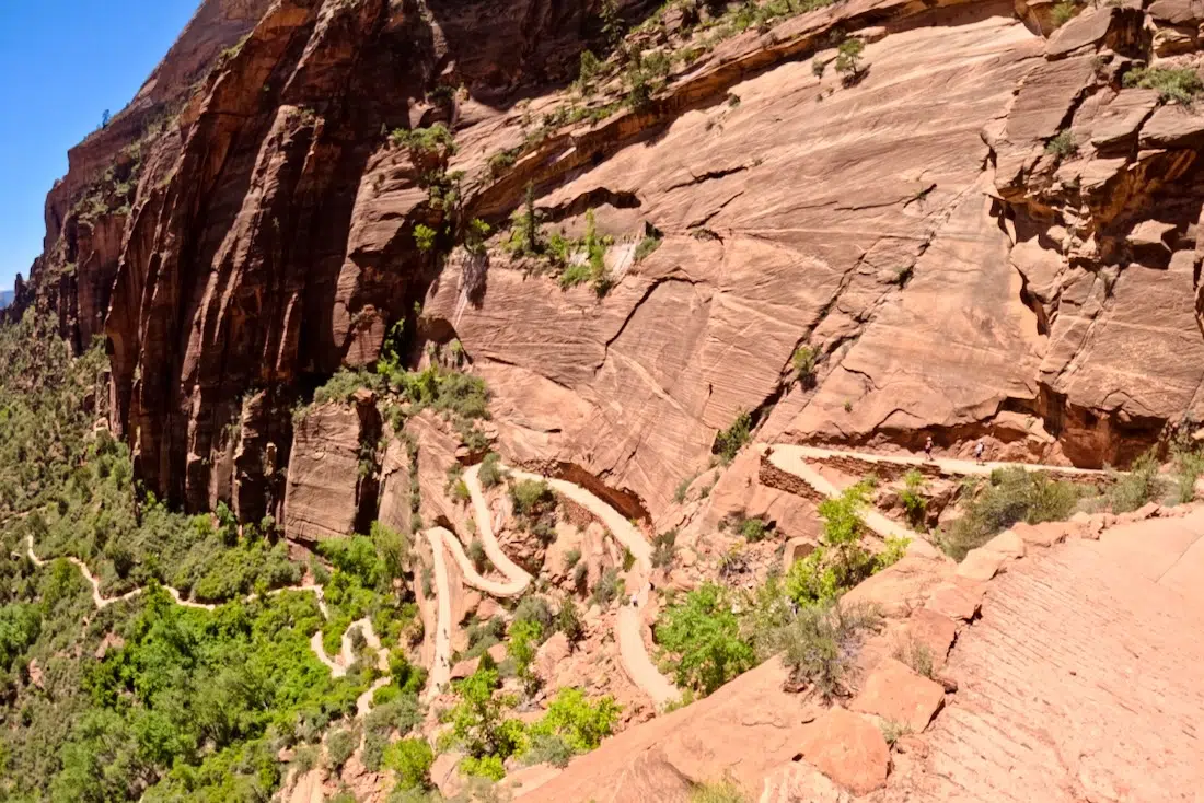 Der Wanderweg zum Angels Landing Trail im Zion