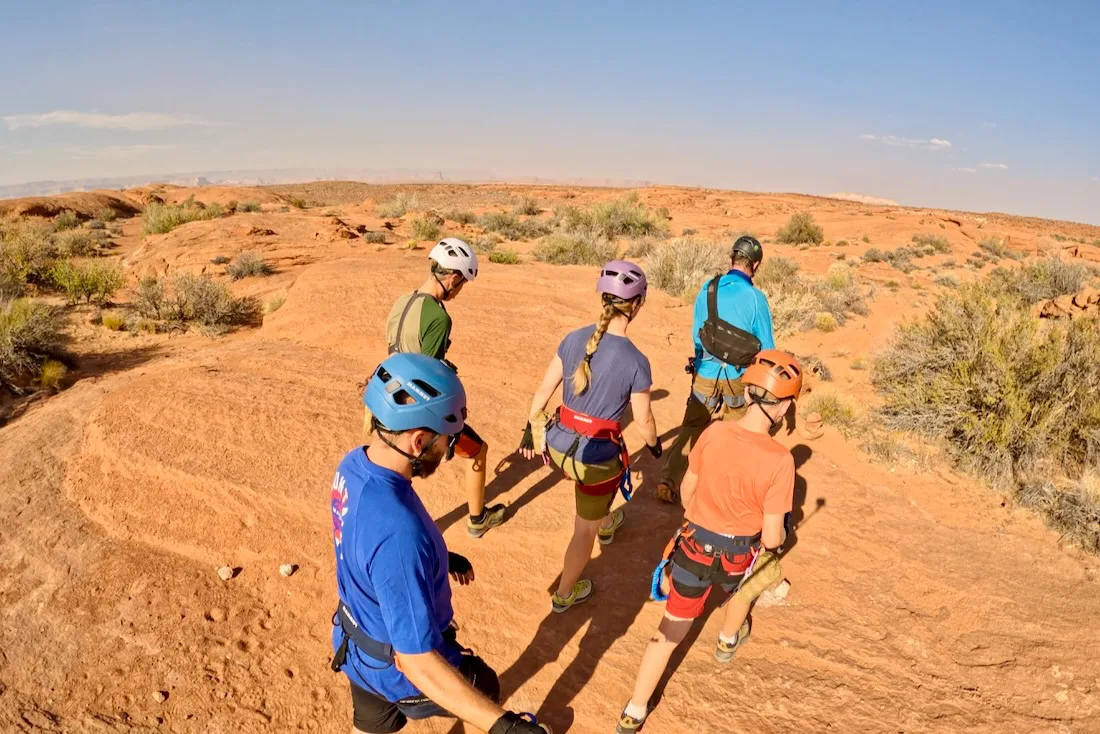 Fravely auf dem Weg in den Antelope Canyon