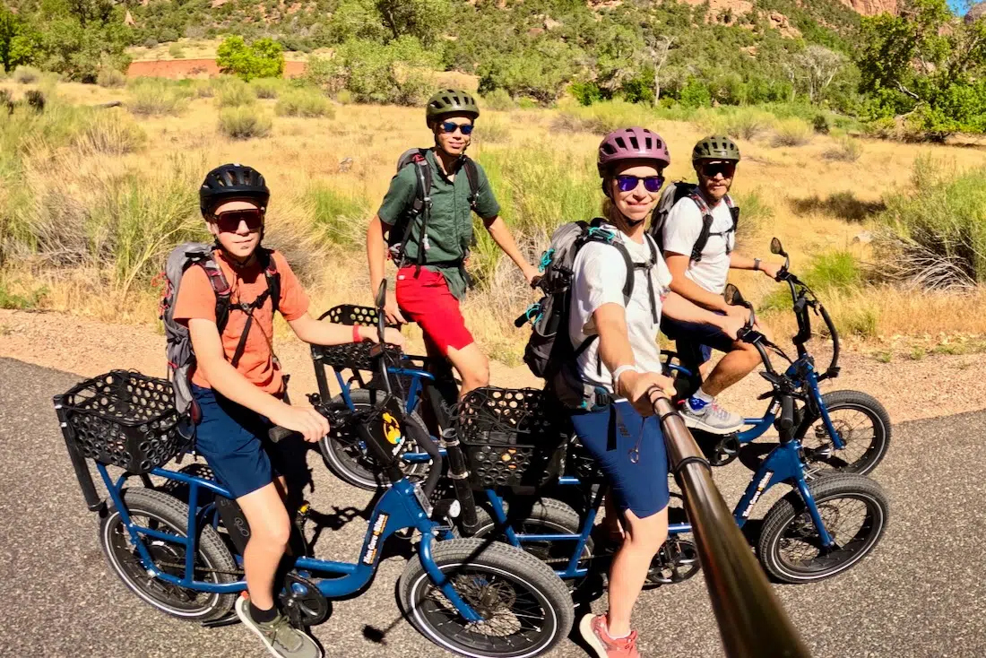 Fravely auf den E-Bikes von Zion Guru