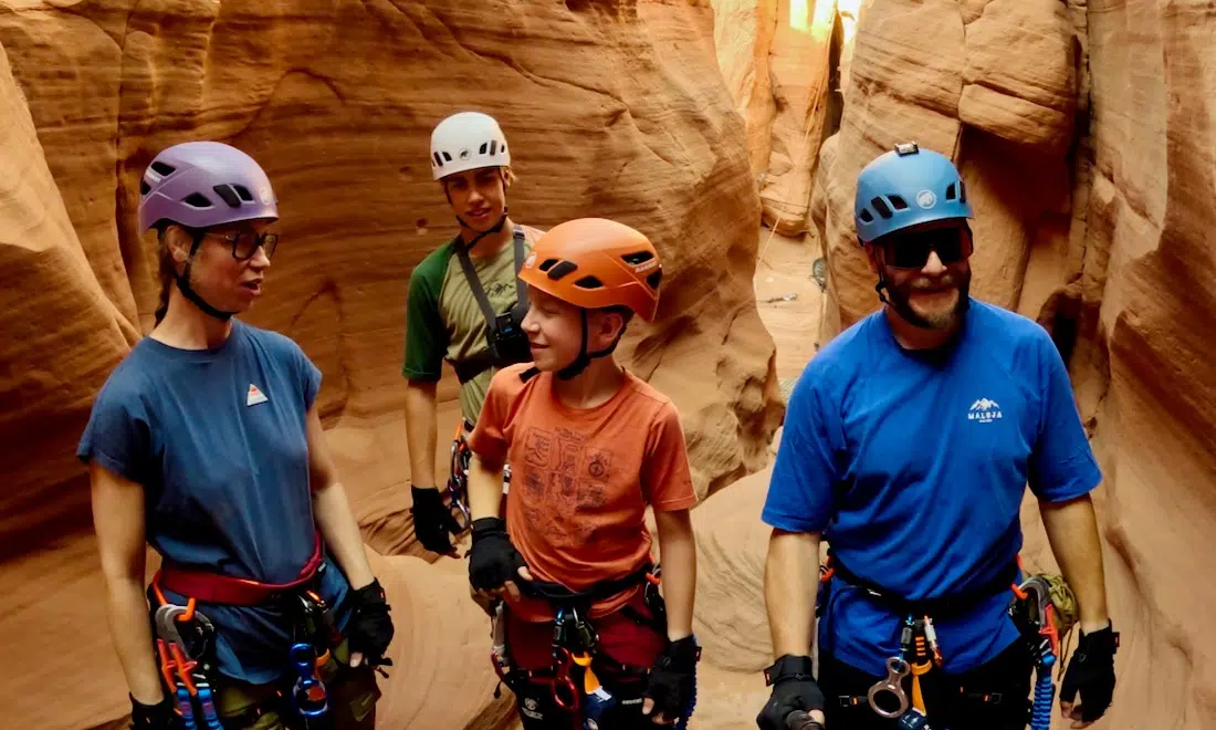 Fravely im Antelope Canyon Klettersteig