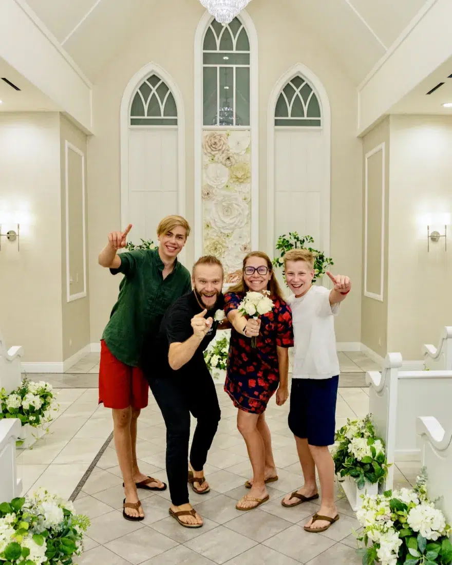 Fravely in der Bliss Wedding Chapel