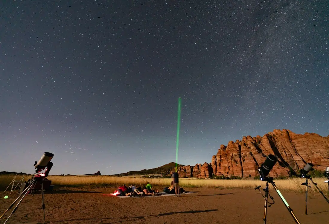 Sterne gezeigt bei der Stargazing Tour im Zion