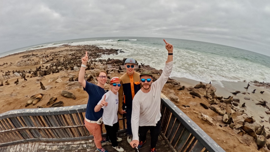 Fravely am Cape Cross in Namibia