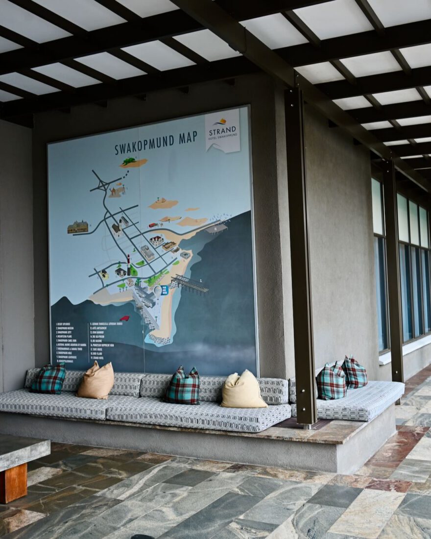 Karte von Swakopmund im Strandhotel Swakopmund von O&L Leisure