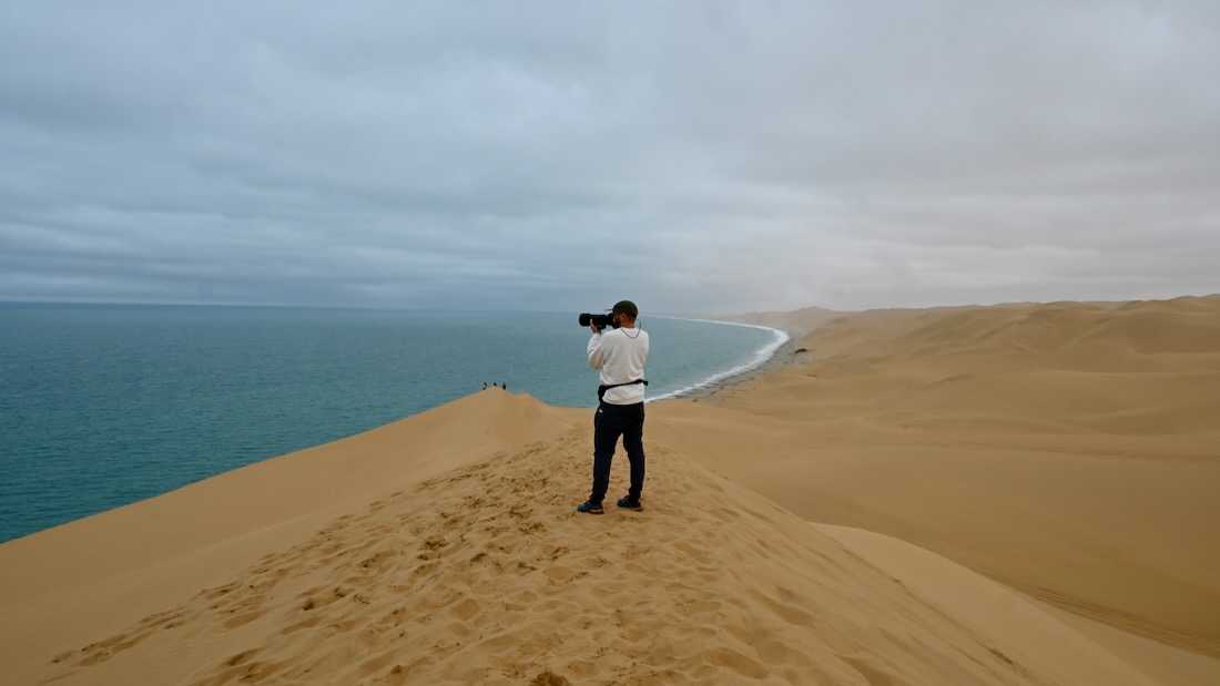 Thomas am Sandwich Harbour in Namibia