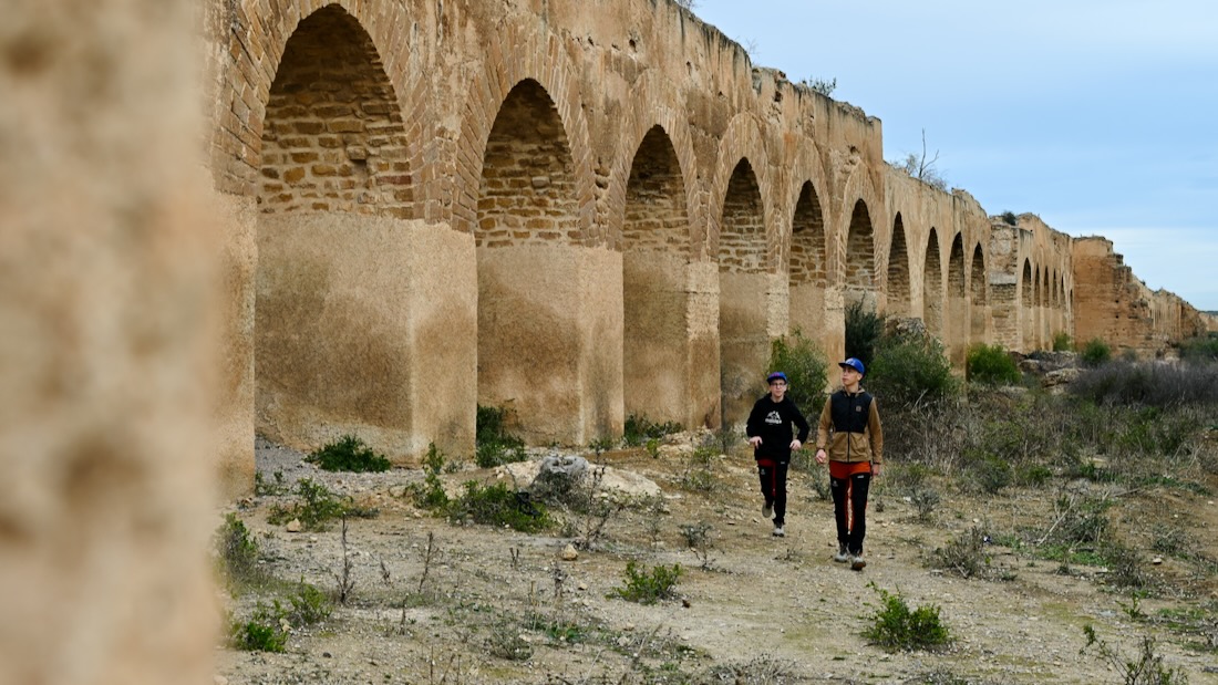 Das Aquädukt in Tunesien